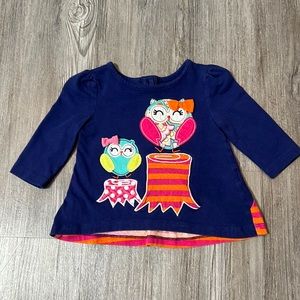 Owl Shirt - Size 12M